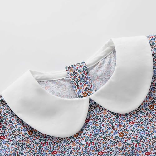 pureborn Baby Toddler Girl Dress Short and Long Sleeve Cotton Playwear Dresses 0-6T4