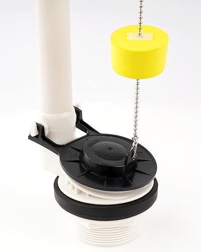 Miniatura 3 de Repuesto de solapa de inodoro de 2 pulgadas compatible con el estándar estadounidense 7381129-200.0070A con cadena y solapa de goma flotante para