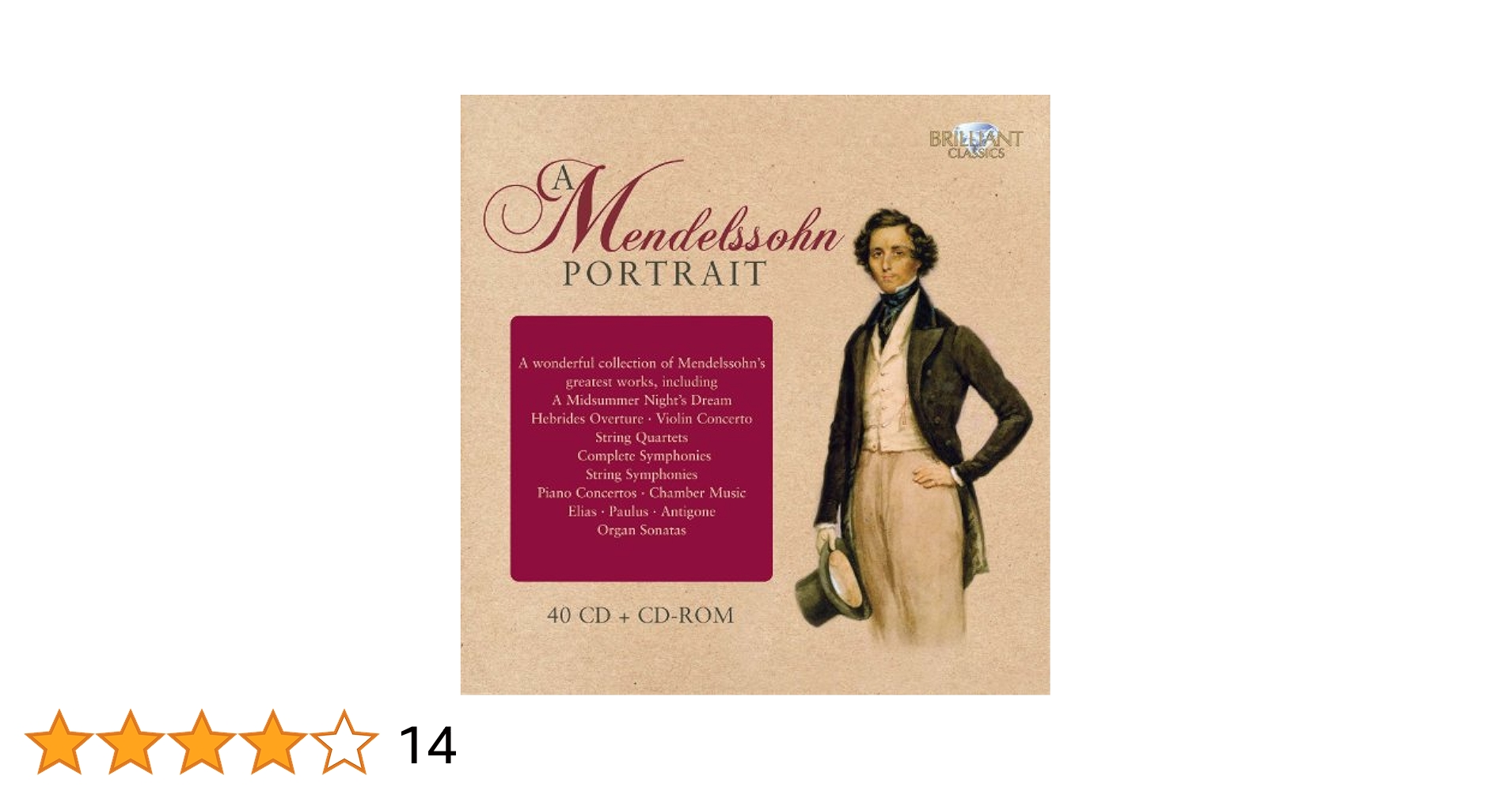 クラシック A Mendelssohn Portrait 40 CD + CD-ROM クラシック A Mendelssohn Portrait 40 CD + CD-ROM 91y5LnAJYaL