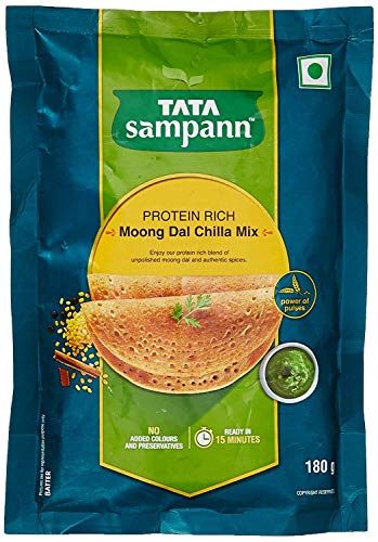 Tata Sampann Moong Dal Chilla Mix, 180 g by "Bharat Bazaar"