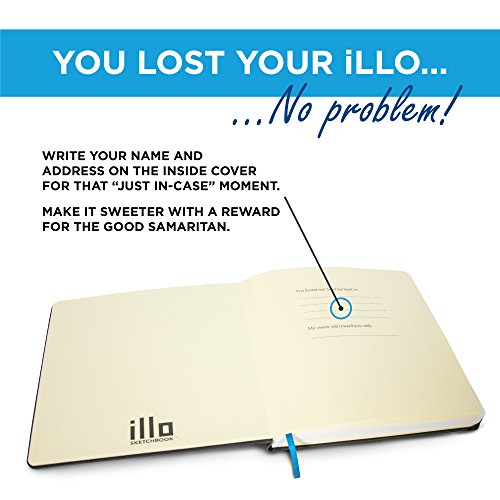 illo Sketchbook, Large, Square, Sketch Book, 8 x 8, Premium, 122lb