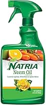 Natria Neem Oil Spray for Plants Pest Organic Disease Control, 24-Ounce, Ready-to-Use