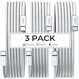 LISEN USB C & USB C ケーブル 急速充電【60W/3本】PD タイプc ケーブル (家族のデバイス、一セットでまかなう) CtoC 高耐久 48本ナイロン織り たいぷしー充電器 Type-c 複数デバイス、同時充電の自由へ iPhone 17 16 15 Pro Max Air Plus/Galaxy S25 24/ipad/Switchなど対応【2m+2m+2m】