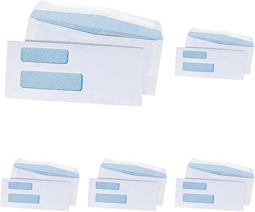 Miniatura 6 de Quality Park Sobres de seguridad #9, doble ventana, facturas y extractos de cuenta QuickBooks, 3-78 x 8-78 pulgadas, engomados, 24 libras blanco,