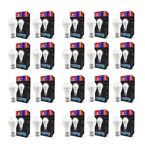Image of HAVELLS 8.5w LED Emergency Bulb| Shatter Resistant |Cool Day White (6500K) | B22 LED Bulb Base | Inverter Bulb for home,4 Hours battery back up| Li-ion Battery | Over charging Protection (Pack of 20)