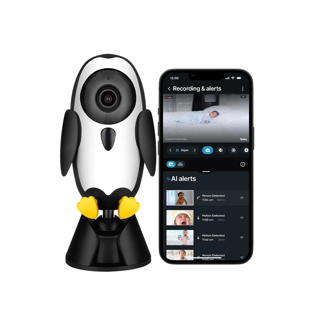 Security Camera Baby Cam By Hero Group 1080P Full Hd Wifi Smart Baby Monitor With Baby Cry Alert, Alexa Enabled, Two-Way Talk Back Audio And Lullaby Player