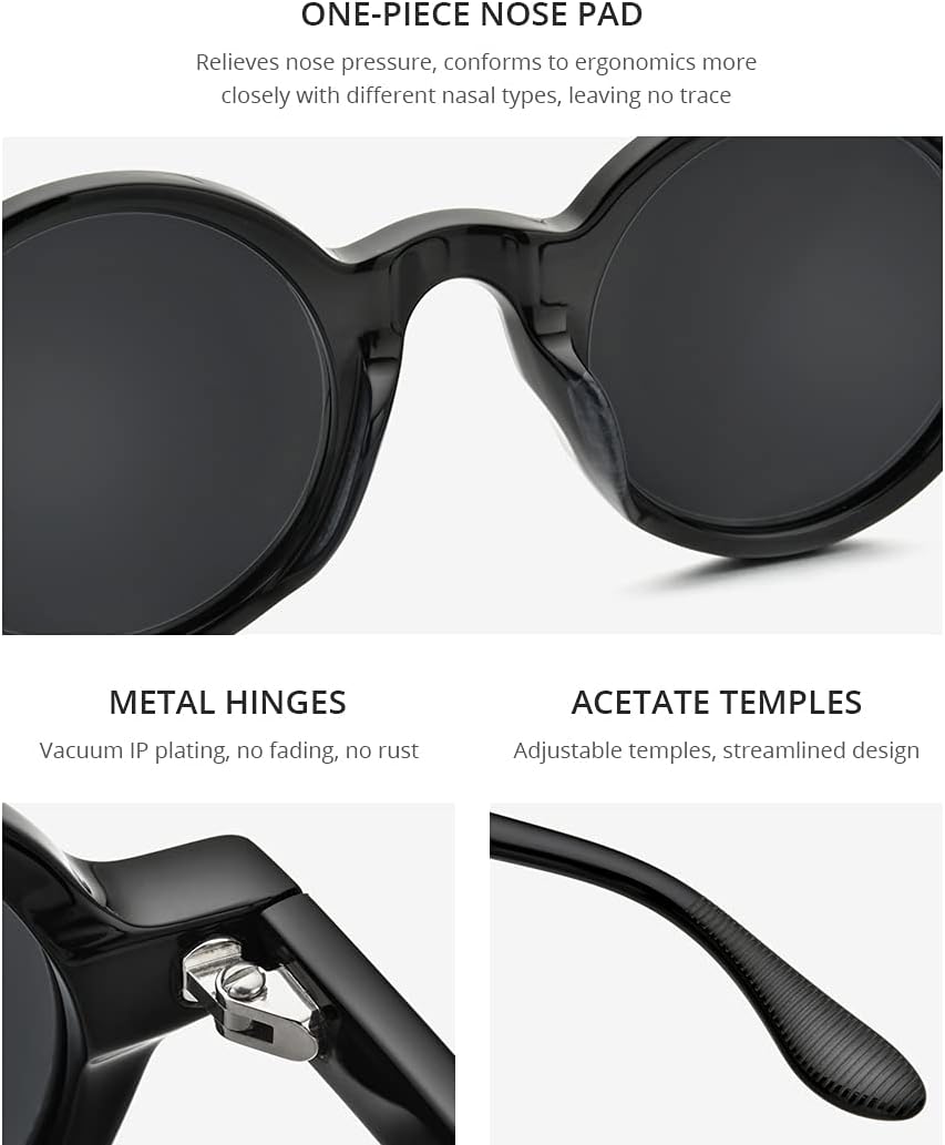 HEPIDEM Acetate Men Vintage Round Optical Glasses Frame Spectacles Optical Eyeglasses Zolman