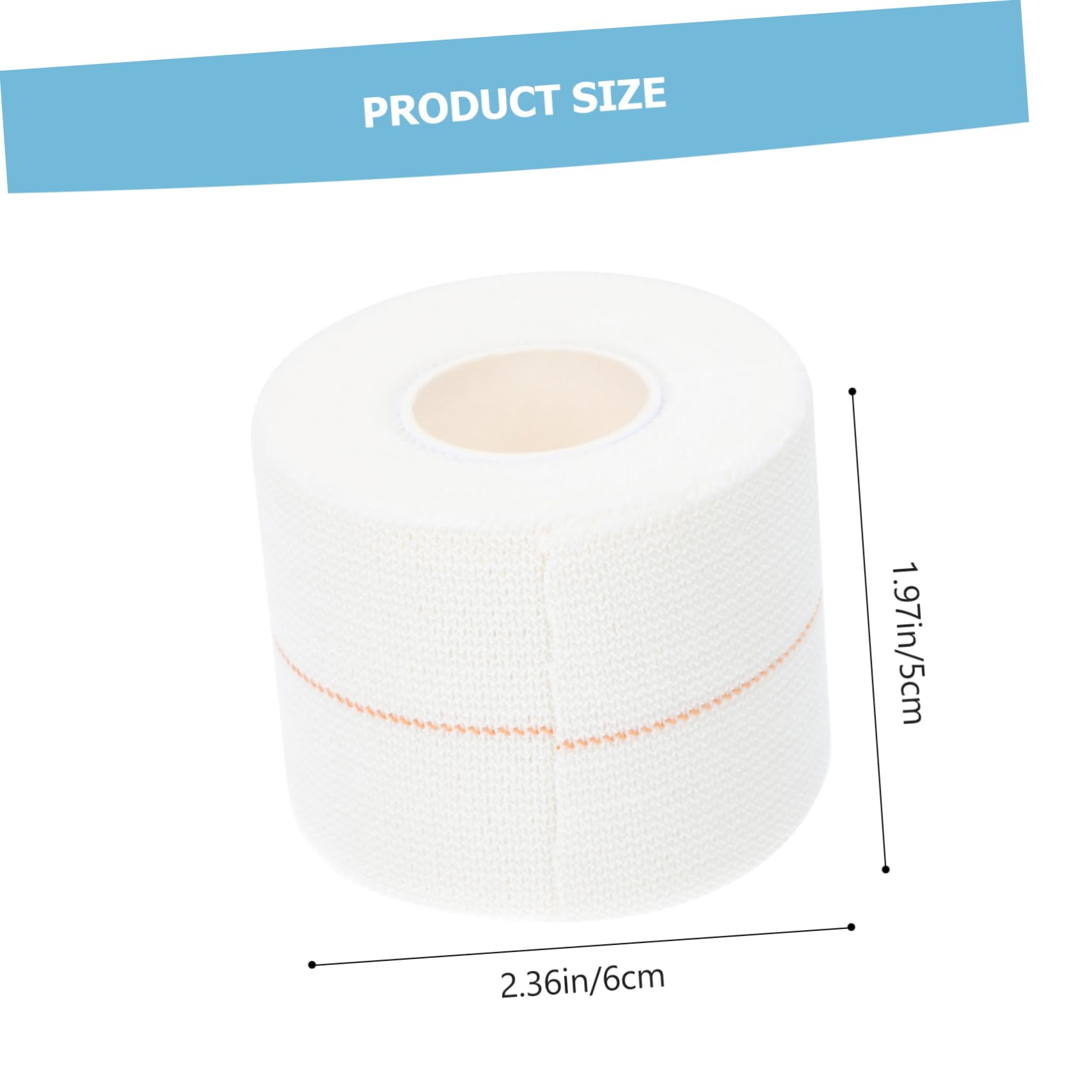 VICASKY 1roll Cotton Athletic Tape for First Aid Breathable Bandage for Wound Care Sprains Injuries Comfortable Skin-Friendly Material High Adhesion for Secure Support