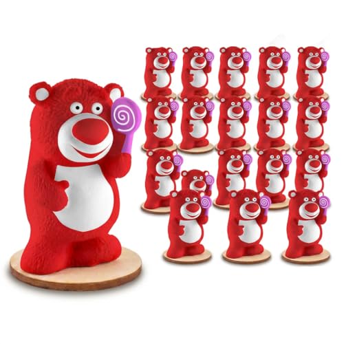 Image of Spartan Kids Paint Your Own Bear Piggy Bank for Kids, DIY Watercolor Craft Activity Set with Lock, Creative Money Saving Box for Boys and Girls, Best Birthday Party Return Gift (20, Bear)