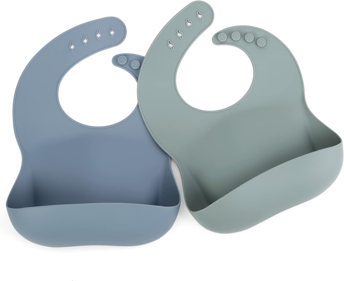Ginbear Silicone Bibs for Babies Boy, Waterproof Baby Feeding Bibs with
