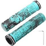 TOPCABIN Bicycle Grips - Double Lock Rubber Handlebbar Grips for Comfortable Mountain BMX Riding (Camouflage Green)