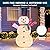 Joiedomi Snowman Christmas Outdoor Decoration, 150 LED Lighted Christmas Holiday Decorations, Collapsible Snowman Yard Lights Backyard Garden Lawn Xmas Decor, Red Scarf