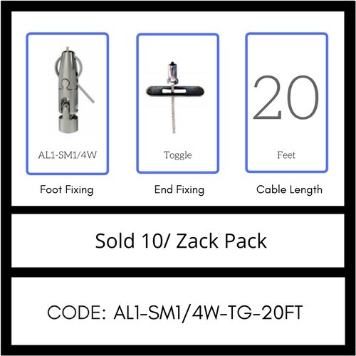 GRIPPLE UL Approved Angel Swivel Male 1/4