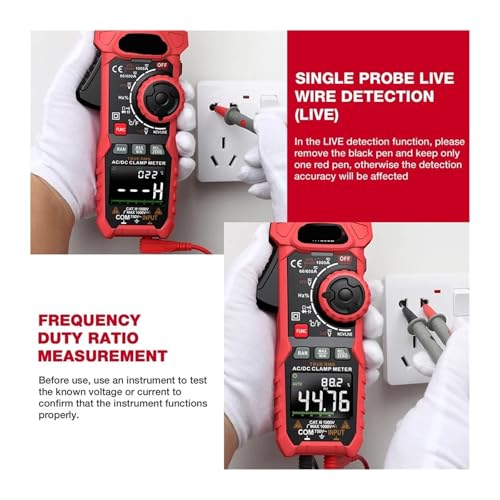 Medidor de Pinza Digital Amperimétrica AC/DC HT208A/D con True RMS miniatura 3