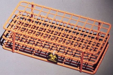 Poxygrid Test Tube Rack, Orange, 15-16mm, 72 Place ()