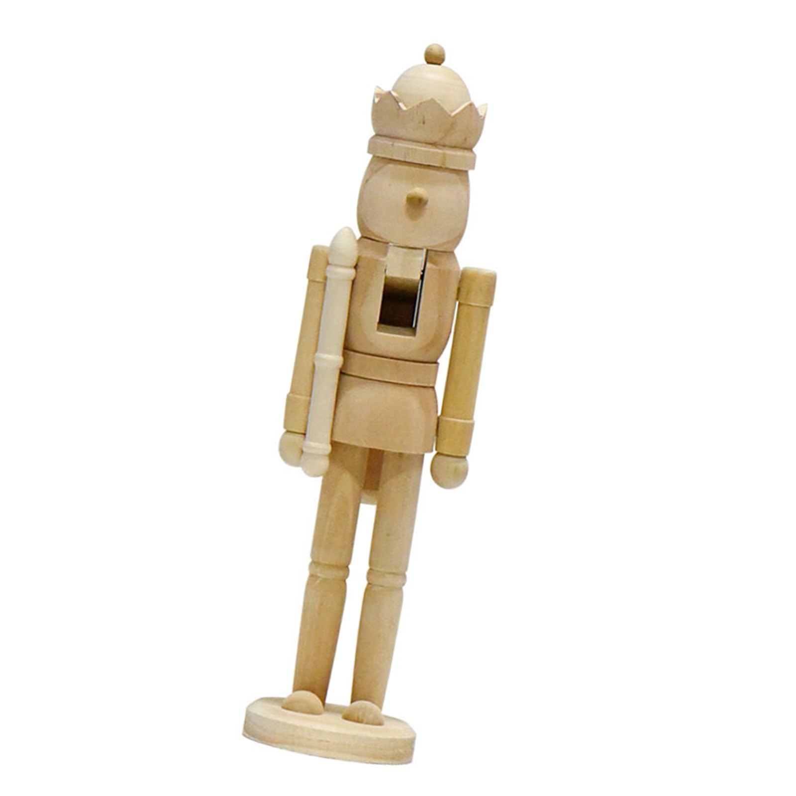 Hsioluted Decorative Wood Nutcrackers Soldier, 38cm Hand Painted Collectible, Holiday Decoration Puppet Nutcrackers Soldiers