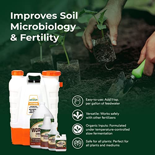 Worm Tea for Gardening Soil Worm Tea Fertilizer Liquid Worm