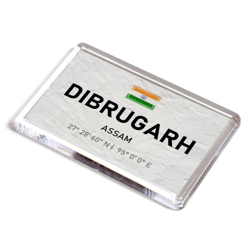 FRIDGE MAGNET - Dibrugarh - Assam - India - Lat/Long