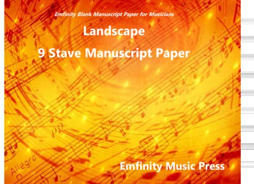 Landscape 9 Stave Manuscript Paper
