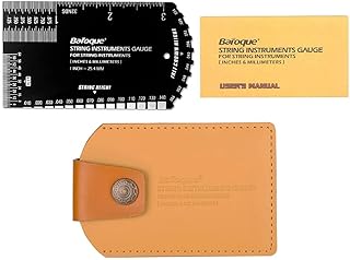 Stringed Instrument Action Ruler Gauge Luthier Measuring Tool For Electric Acoustic Guitar Bass Ukulele Mandolin Banjos Guitar Ruler String Action Ruler Gauge Tool Fret Luthier Tool Guitar Set