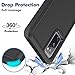 for Samsung Galaxy S20 FE 5G Case: Dual Layer Protective Heavy Duty Cell Phone Cover Shockproof Rugged with Screen Protector - Military Protection Bumper Tough - Samsung Galaxy S20 FE 5G, Black