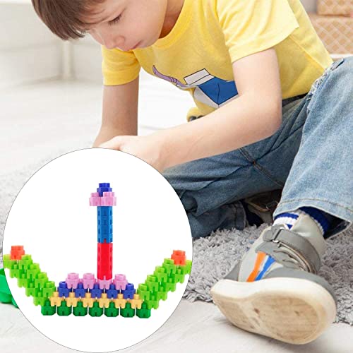 Image of Gambit Bulid Structures Interlocking Play Mat Building Hexa Blocks Set (120 Pieces) Smart Activity Fun and Learning Train Blocks for Kids - Multi-Color