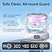 Split Ultrasonic Retainer Cleaner Machine Ultrasonic Cleaner for Retainers/Mouth Guard/Night Guard/Aligner/Jaw Exerciser/Brace Waterproof 3-Level Clean Intensity 180mL(White)