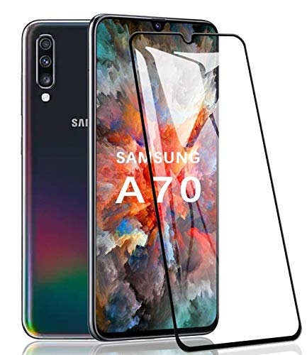 Image of Tempered Glass Screen Protector Compatible For Samsung Galaxy A70 / A70s with Edge to Edge Coverage and with Easy Installation Kit