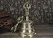 Tibetan Buddhist Meditation Bell and Dorje Set, Made in Nepal-100% Handmade 6.7 inches Dharma Objects Brass Bell for Home Decoration for Meditation, Prayer, Reiki, Clarity, Focus, Healing Dorje Set