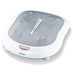 Beurer FM 60 Fußmassagegerät, 18 Massageköpfe, Wärmefunktion, 2 Geschwindigkeiten, durchblutungsfördernde Shiatsu Massage