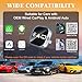 3 in 1 Screen Mirroring Wireless CarPlay Adapte, 2026 Upgraded Wired to Wireless for Apple CarPlay & Android Auto & AirPlay, Mini USB Design Car Play Adapter with Type-C Extension, Plug and Play