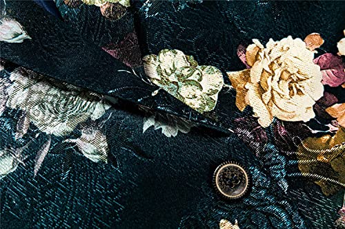 HENGAO Men's Casual Glitter Suit Stylish Slim Fit Blazer Jacket4