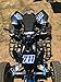 MxNumbers- MX & ATV Number Plate Decals | Set of 3 Multicolored Race Numbers | You Pick Your Size, Number & Colors | Fully Custom Racing Graphics