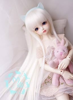 Amazon.co.jp: 1/4 1/6ドール用ウィッグ カール ロング カラー