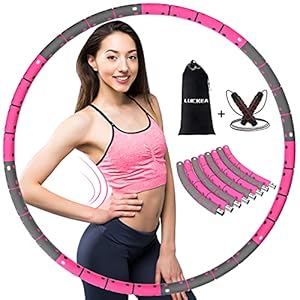 Hula Hoop Reifen Erwachsene Für Anfänger – Hullahub Reifen Zum Abnehmen Für Fitness 1.2Kg Abnehmbares Und Einstellbares Gewicht