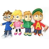 NEW! Alvin & The Chipmunks ~ Alvin, Theodore, Brittany and Simon ~ Set of 4 Chipmunk Pals