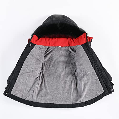 Toddler Boys Down Jacket Fleece Hood Thick Warm Winter Snowsuit Coat Par-ka Zip Up Puffer Outwear Clothes4