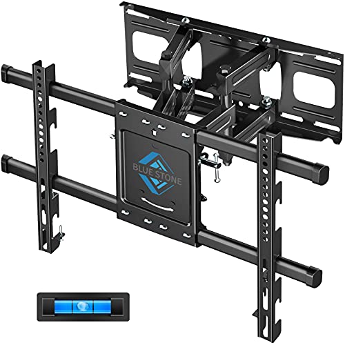 Discount 90% TV Wall Mount with Height Setting-BLUE STONE TV Mount for Most 32-80 Inch Flat Curved TVs,TV Bracket Dual Swivel Articulating Tilt 6 Arms Holds up to 110 lbs, Max VESA 24x16(600x400mm), 16 Studs