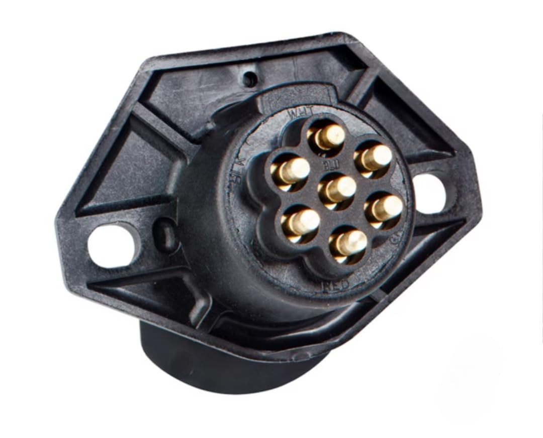 Profleet PHM 16 724 7-Way Sta-Dry Trailer Receptacle for Freightlner Cascdia - Aftermarket Cross PHM16724