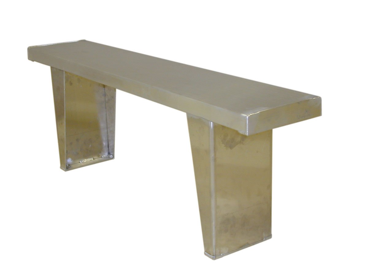 Prairie View Ind. Food Service BENCH6 Single Plank Bench Seat, 9 1/2
