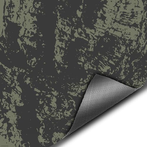 Hunting Blind Window Camo - See Through CoverTech HD Window Camo – 24” x 59” - Olive Drab Bark