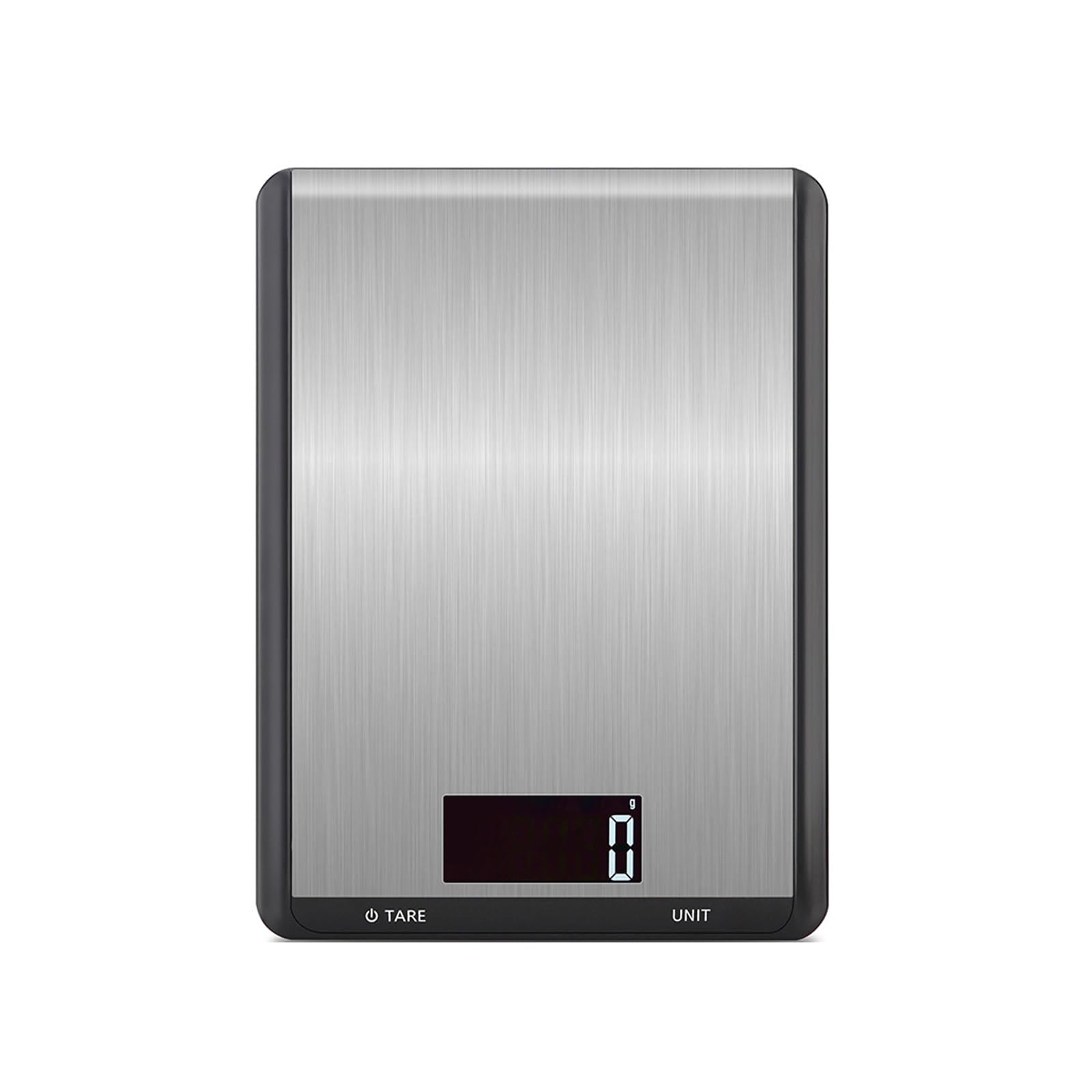 Báscula for Alimentos, Báscula Digital de Cocina, Peso en Onzas y Gramos for Cocinar y Hornear, Acero Inoxidable, 7 Unidades con Función de Tara, Pantalla LCD(5kg/1g)