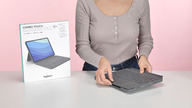 Étui Clavier Logitech Create Pour IPad Pro 12.9 - Rétro-éclairé AZERTY FR - Argent