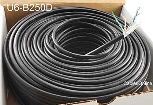 Cable CAT6 250ft 23AWG Cobre Puro Exterior Enterrado miniatura 2
