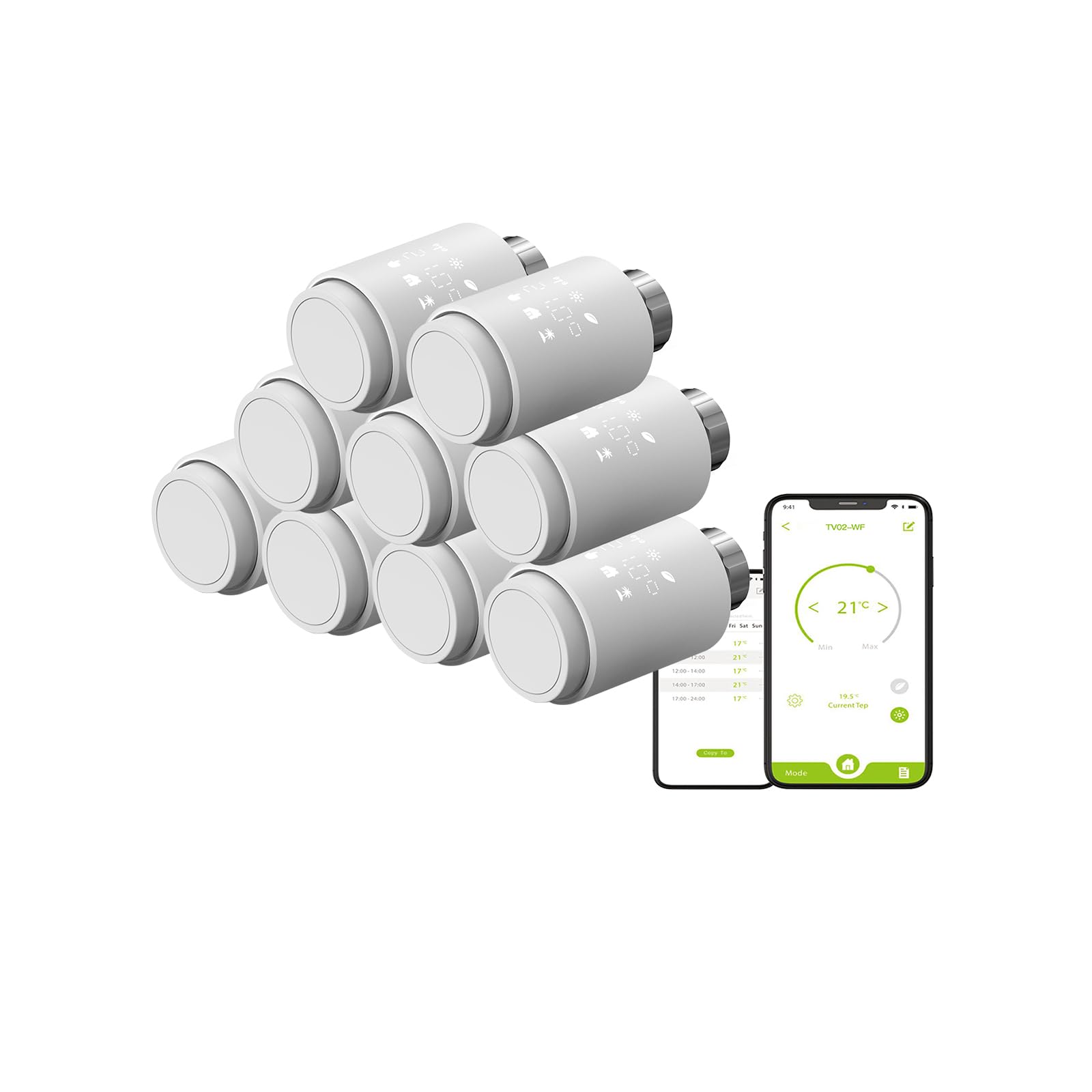 Valvola termostatica intelligente WiFi per radiatore