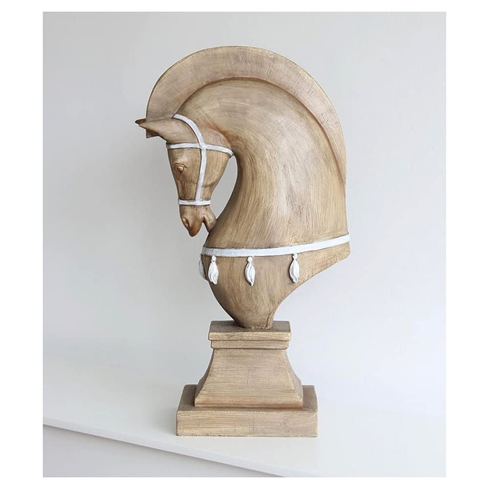 Amazon｜ニコラスのレトロな抽象化された馬の冷たい彫刻の模倣、牧歌的