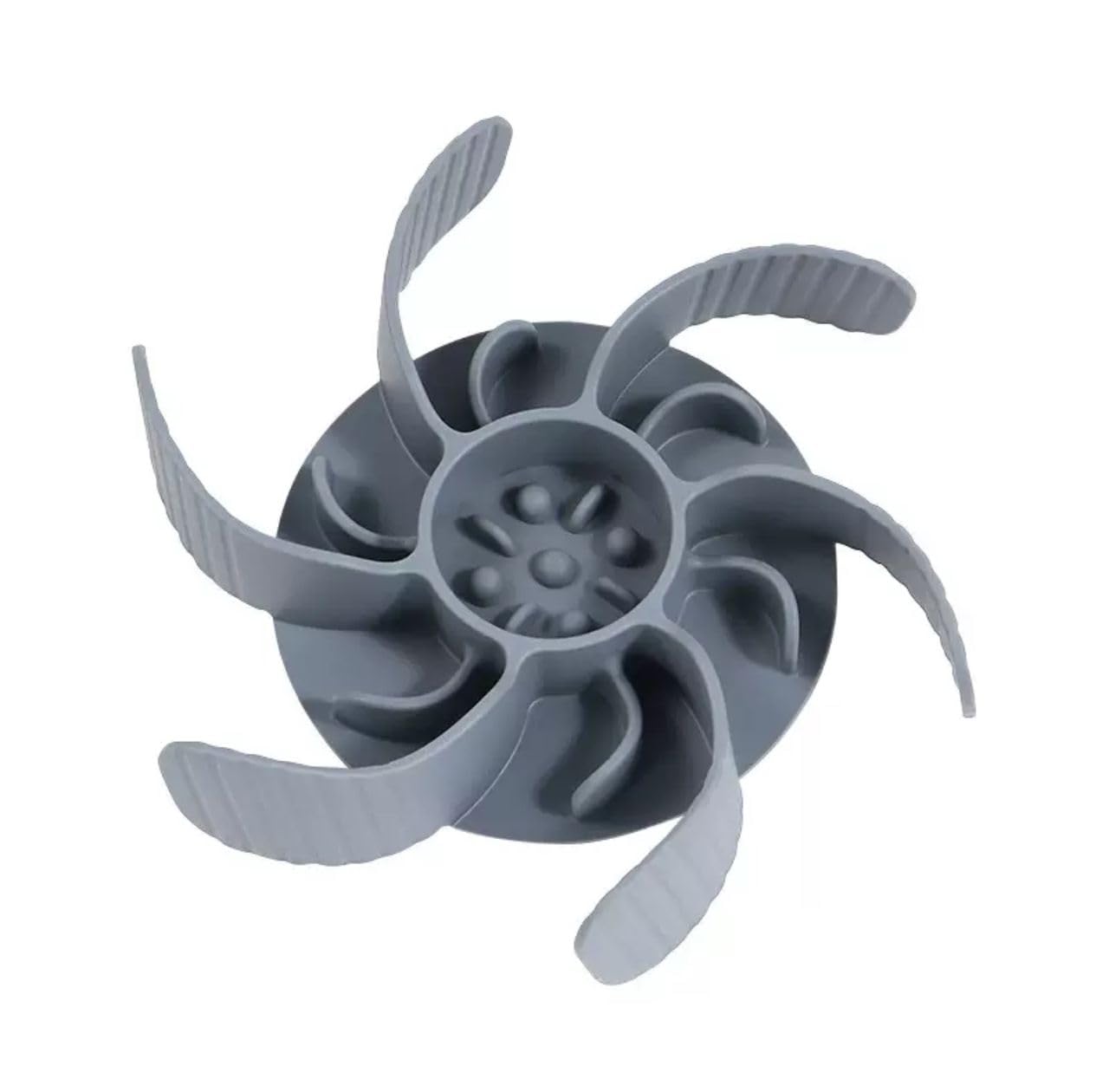 Generic Revolutionary Slow Feeder Insert [Octopus Suction Cups], Non-Toxic, Easy Clean, Anti-Gulp. for Large & Medium Size Dog Compatible with Regular and Elevated Bowls, Grey