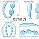 Taozoey Massage Roller, Massageroller, Massagerolle Bein Roller, Beinmassagegerät Cellulite Deep Tissue Massage Arm, Massagerolle Bein, Massagerolle mit Griff Bein, Massagerolle (Blau9)