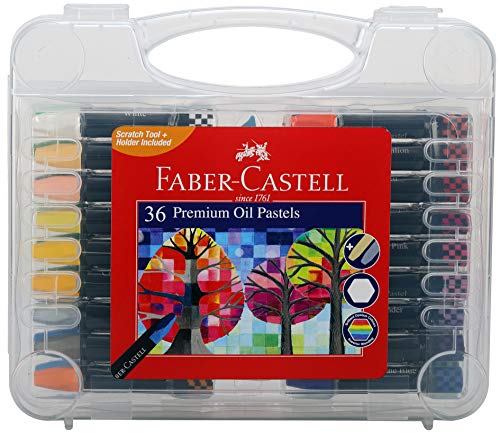 Image of Faber-Castell Premium Hexagonal Oil Pastel Set - Pack of 36