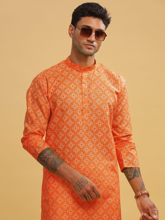 Image of BE ACTIVE Cotton Kurta for Men | Traditional and Classy Design | Indian Kurta | Full Sleeve Kurta